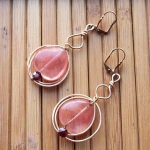 🛍BOGO🛍 Artisan Rose Quartz Earrings